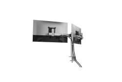 DURABLE Monitorhalterung PRO 2 Mon. Tischklemme silber