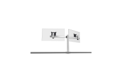 DURABLE Monitorhalterung PRO 2 Mon. Tischdurchführung silber