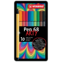Premium-Filzstift - Pen 68 - 10er Metalletui - mit 10...