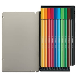 Premium-Filzstift - Pen 68 - 10er Metalletui - mit 10 verschieden Farben