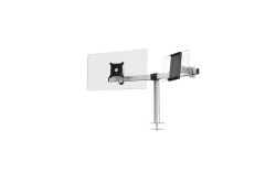 DURABLE Monitorhalterung PRO 1Mon. 1Tablet Tischdurchf Silb.