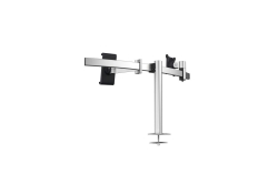 DURABLE Monitorhalterung PRO 1Mon. 1Tablet Tischdurchf Silb.