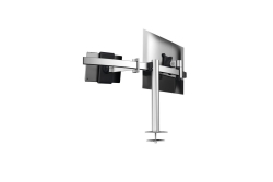 DURABLE Monitorhalterung PRO 1Mon. 1Tablet Tischdurchf Silb.