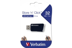 USB-Stick 32GB Verbatim 3.2 Storen Click Gen1 Black extern retail