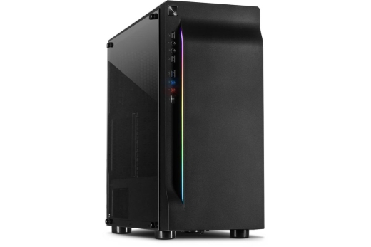 Inter-Tech Gaming-Gehäuse A-3411 Creek RGB mit Tempered Glas