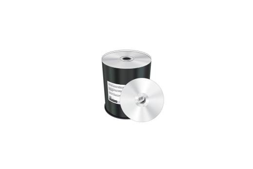 MediaRange CD-R 700MB 100pcs vollflächig bedruckbar silber