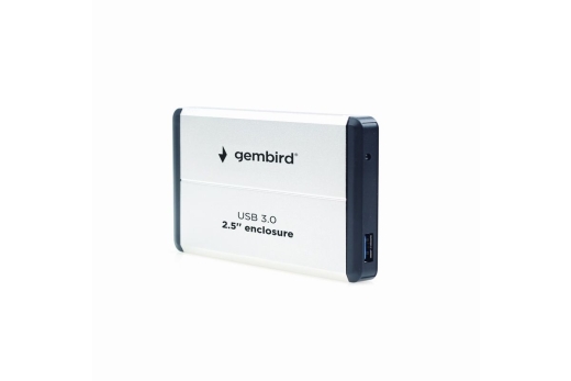 gembird Festplatten Gehäuse USB3.0 2.5 Silber alu