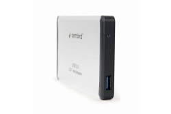 gembird Festplatten Gehäuse USB3.0 2.5 Silber alu