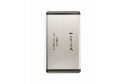 gembird Festplatten Gehäuse USB3.0 2.5 Silber alu