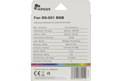 Inter-Tech Lüfter 120*120*25 ARGUS RS-051 RGB