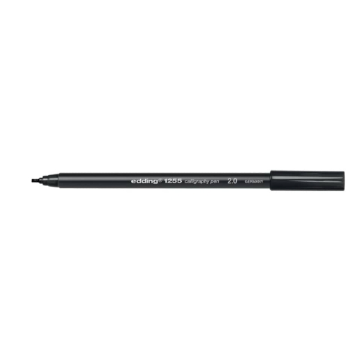 1255 Kalligrafie Stift - Fasermaler, 2,0 mm, schwarz