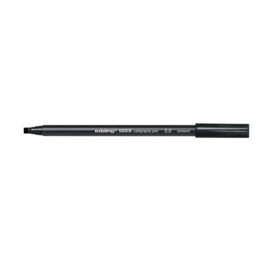 1255 Kalligrafie Stift - Fasermaler, 5,0 mm, schwarz
