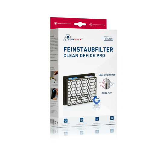 Clean Office PRO Drucker Feinstaubfilter 150x120x50mm 2er