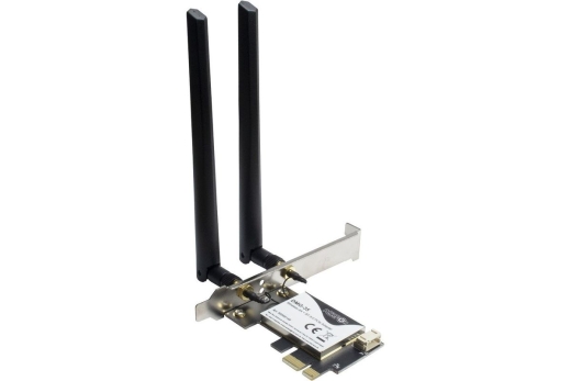 Inter-Tech Wi-Fi6 + BT5.0 PCIe Adapter DMG-35 Antenne 3000Mb retail