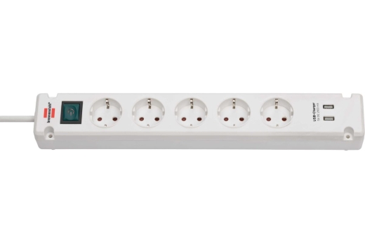 Brennenstuhl Steckdosenleiste Bremounta 5x+USB weiß 3m