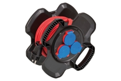 Brennenstuhl Gummi-Kabeltrommel X-Gum 10m Kabel IP44 3x