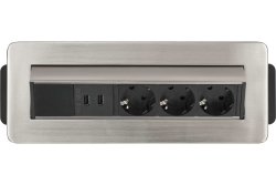 Brennenstuhl Tischsteckdosenleiste Indesk Power 3x 2xUSB