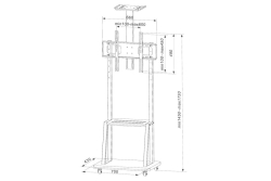 Techly Boden-TV-Halter für 32-70 TV (Speditionsversand)
