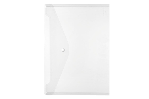 Herlitz Dokumententasche A4 PP transparent farblos Druckknop