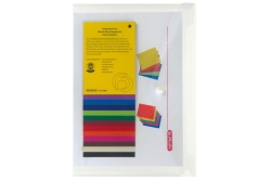 Herlitz Dokumententasche A4 PP transparent farblos Druckknop