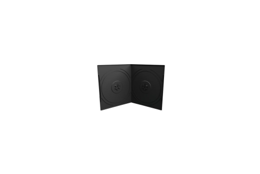 MediaRange DVD-Leerhülle für 2 Dics 7mm Taschenformat schw