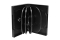 MediaRange DVD-Leerhülle für 10 Dics 33mm schwarz 3pcs