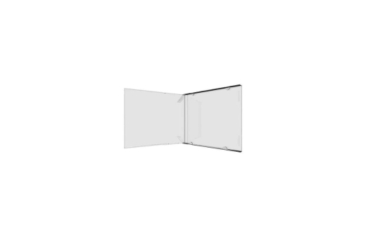 MediaRange CD-Leerhülle ohne Tray 14.4mm maschinenfähig tra