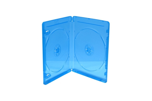 MediaRange BD-Leerhülle für 2 Discs 11mm blau 50erBox
