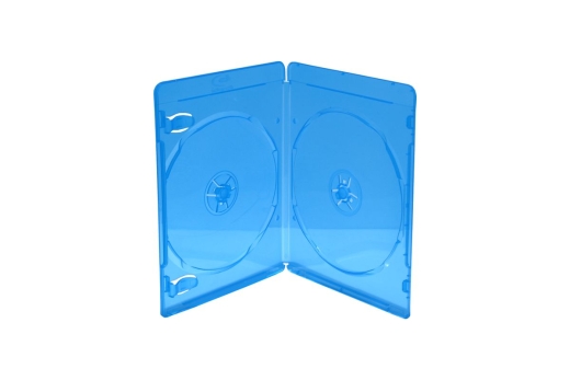 MediaRange BD-Leerhülle für 2 Discs 7mm blau