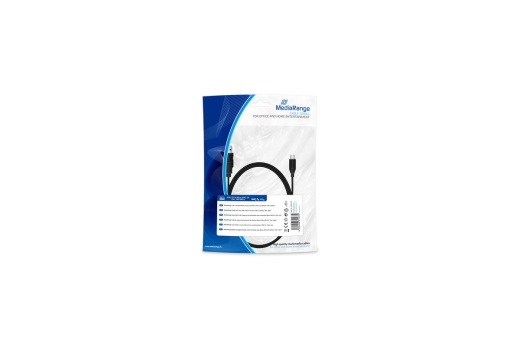 MediaRange Lade- & Datenk. USB 2.0 auf Micro USB 2.0 B 1.8m