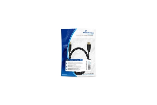 MediaRange HDMI High Speed Ethernet Anschlussk. 18Gibt/s 1m