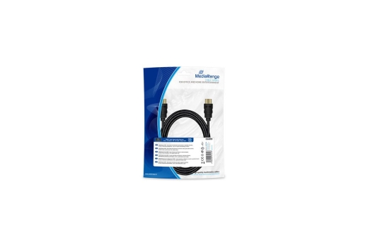 MediaRange HDMI High Speed Ethernet Anschlussk. 18Gibt/s 3m