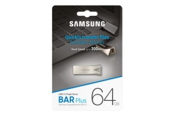 USB-Stick 64GB Samsung BAR Plus Champagne Silver USB 3.1 retail