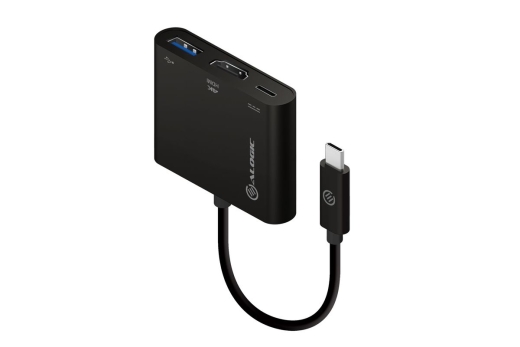 Alogic Adapter USB-C Multiport HDMI/USB3.0/USBC 4K schwarz