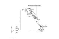 Neomounts TIS 10-49 1TFT 1 Gelenk weiß Max.18KG