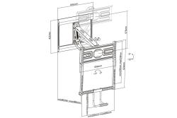 Equip Wandhalterung 43-50/1TFT PullDown 4Gelenke 35Kg sw lite Retail