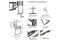 Equip Wandhalterung 43-50/1TFT PullDown 4Gelenke 35Kg sw lite Retail