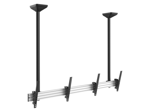 Equip Deckenhalterung 45-55/2TFT 50Kg Manu Dual-Screen sw lite Retail (Speditionsversand)