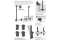 Equip Deckenhalterung 45-55/2TFT 50Kg Manu Dual-Screen sw lite Retail (Speditionsversand)
