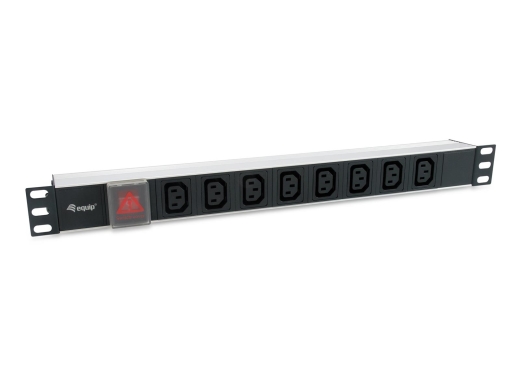 Equip 19 Steckdosenleiste 8xIEC C13+Switch->St.IEC320 C14
