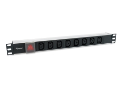 Equip 19 Steckdosenleiste 8xIEC C13+Switch->St.IEC320 C14