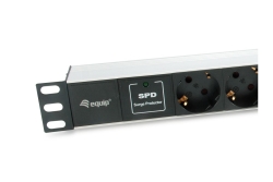 Equip 19 Steckdosenleiste 7xSchuko/2xUSBA->St.90°ÜSS Alu.