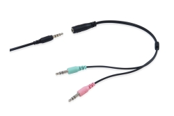 Equip Stereo-Headset Wired mit Mikro 2x3,5mm 1.80m schwarz