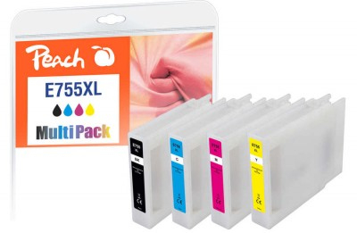 Peach Patrone Epson No.755XL MultiPack bk,c,m,y remanufactured