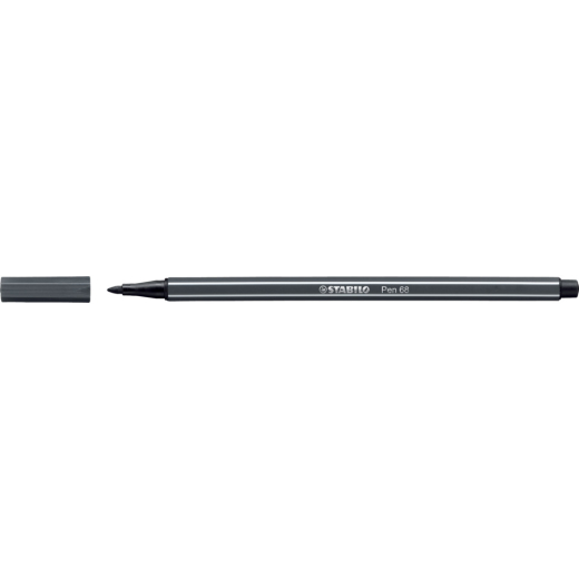 Premium-Filzstift Pen 68 - schwarzgrau