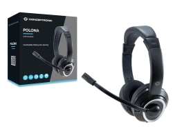 CONCEPTRONIC Headset Stereo USB-A/Mikro/Bedien. 2.00m sw