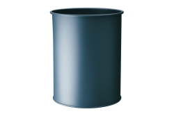 DURABLE Papierkorb Metall rund 15 Liter Anthrazit