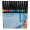 Faserschreiber, non-permanent, ca. 1-2 mm, Etui mit 12 Farben
