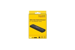 DELOCK Externes Gehäuse für M.2 NVMe PCIe SSD mit USB-Type C