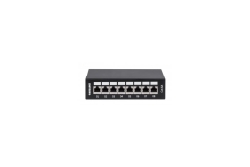 INTELLINET 8-Port Cat6a Patchpanel FTP Desktop schwarz